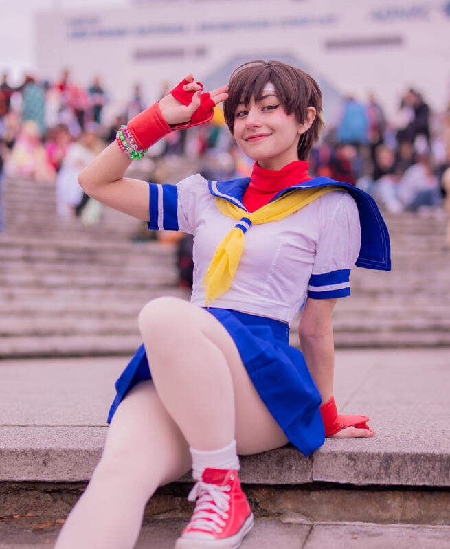 Sakura Kasugano during MCM Oct '25 (Taken by @/Yorkie.shots)
