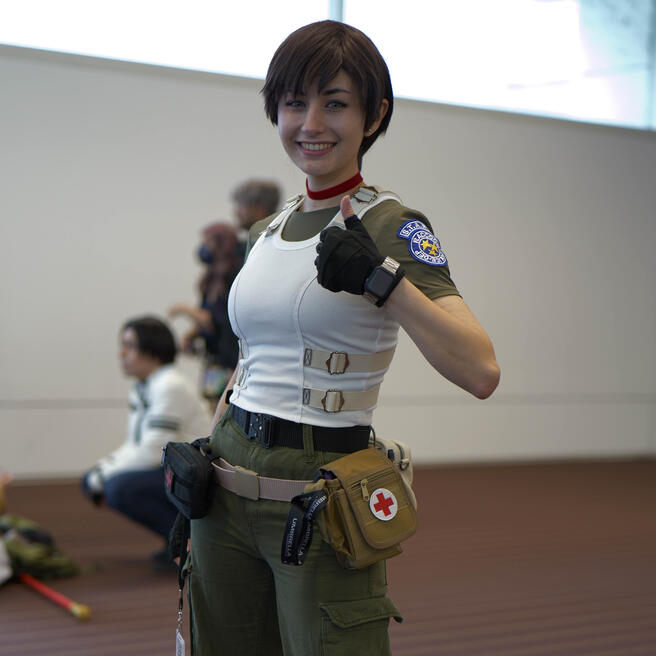 Rebecca Chambers at MCM again :''D (taken by @Uwcosplay)